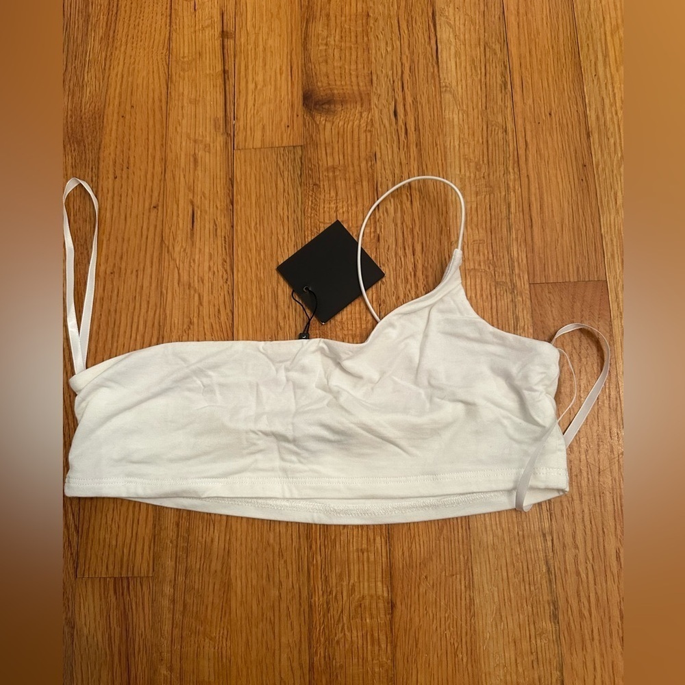 Jluxlabel One Shoulder Think Strap Bra Top Size L NEW(n)